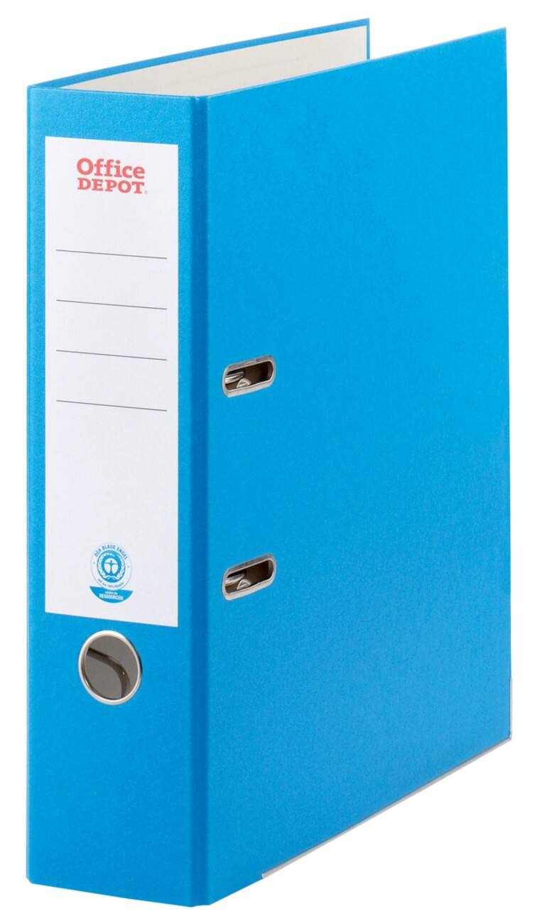 Office Depot Ordner 80 mm Glad Karton 2 ringen A4 Blauw