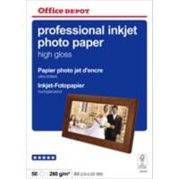Office Depot Fotopapier Hoog glanzend A4 280 gram Wit