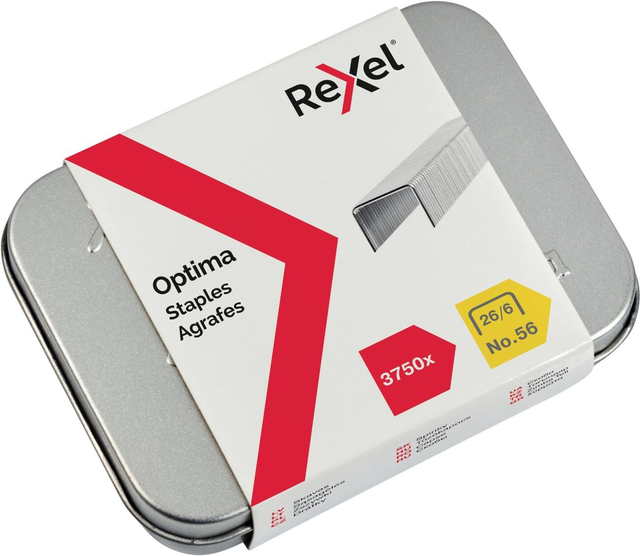 Rexel Optima No.56 26/6 Nietjes 2102496 Verzinkt 3750 Stuks