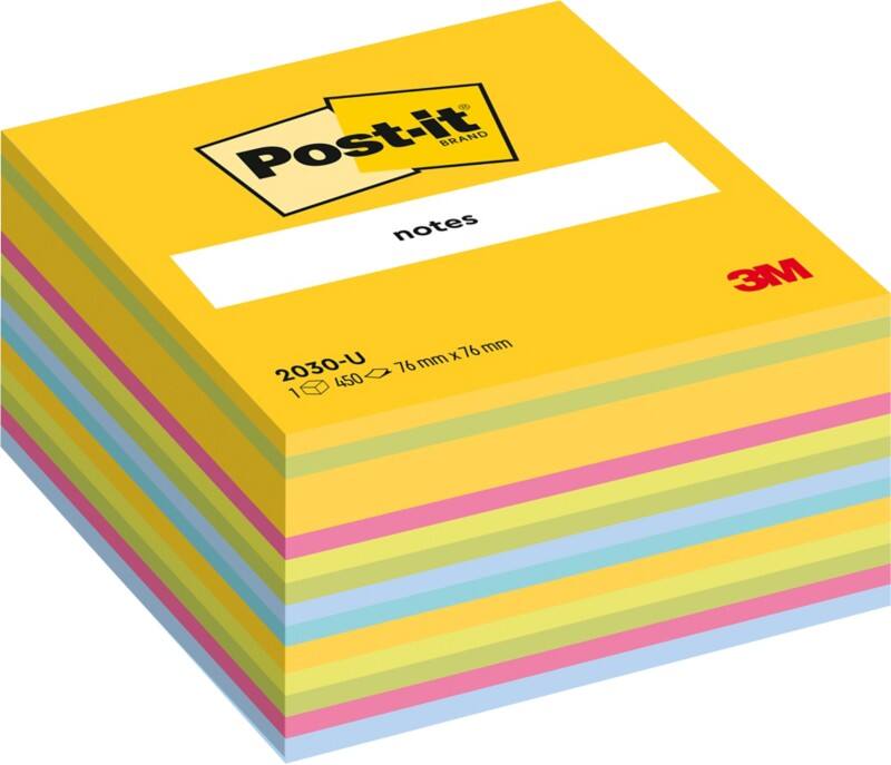 Post-it Notes Kubus 76 x 76 mm Ultra Kleuren 450 Vellen