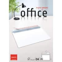 Elco Office Enveloppen Zonder Venster C4 324 (B) x 229 (H) mm Kleefstrip Wit 120 g/m² 25 Stuks