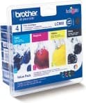 Brother LC980 Origineel Inktcartridge Zwart, cyaan, magenta, geel Multipack 4 Stuks