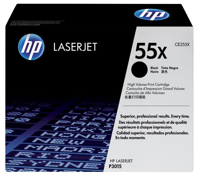 HP 55X Origineel Tonercartridge CE255X Zwart