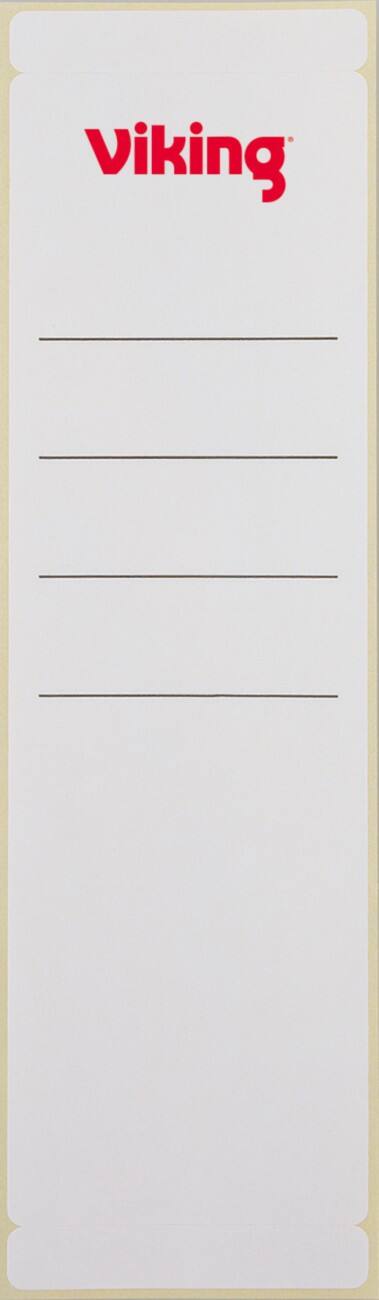 Office Depot Zelfklevende rugetiketten Wit 10 Stuks 6 x 19,2 cm