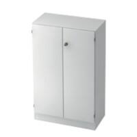 Hammerbacher Draaideurkast Melamine 3 Planken Afsluitbaar 800 x 420 x 1.270 mm Wit