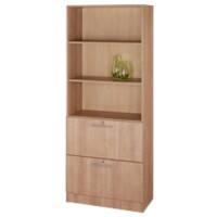 Hammerbacher Matrix Gemelamineerde spaanplaat Kast 2 Planken 800 x 420 x 2.004 mm Bruin Walnoot