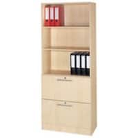 Hammerbacher Matrix Gemelamineerde spaanplaat Archiefkast 2 Planken 800 x 420 x 2.004 mm Bruin Ahorn