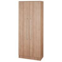 Hammerbacher Draaideurkast Matrix Gemelamineerde spaanplaat Walnoot 80 x 42 x 200,4 cm