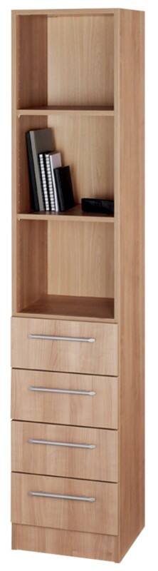 Hammerbacher Matrix Gemelamineerde spaanplaat Kast 2 Planken 406 x 420 x 2.004 mm Bruin Walnoot