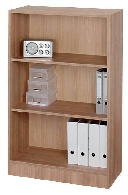Hammerbacher Gemelamineerde spaanplaat Boekenkast 2 Planken 800 x 400 x 1.270 mm Donkerbruin Walnoot