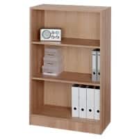 Hammerbacher Gemelamineerde spaanplaat Boekenkast 2 Planken 800 x 400 x 1.270 mm Donkerbruin Walnoot
