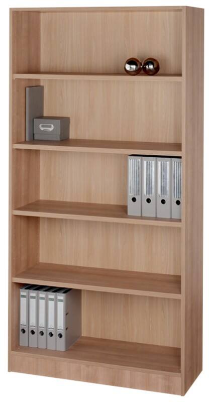 Hammerbacher Gemelamineerde spaanplaat Boekenkast 4 Planken 1.000 x 400 x 2.004 mm Bruin Walnoot