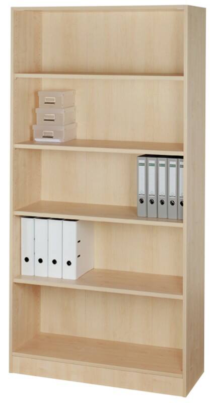 Hammerbacher Gemelamineerde spaanplaat Boekenkast 4 Planken 1.000 x 400 x 2.004 mm Bruin Ahorn