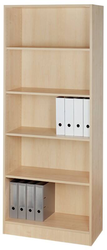 Hammerbacher Gemelamineerde spaanplaat Boekenkast 4 Planken 800 x 400 x 2.004 mm Bruin Ahorn