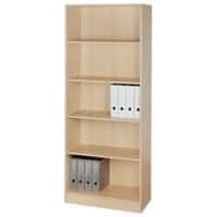 Hammerbacher Gemelamineerde spaanplaat Boekenkast 4 Planken 800 x 400 x 2.004 mm Bruin Ahorn