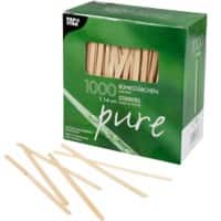 PAPSTAR Roerstaafjes Hout Bruin 1000 Stuks