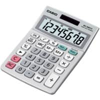 Casio Bureaurekenmachine MS-88ECO 8-cijferige display Grijs