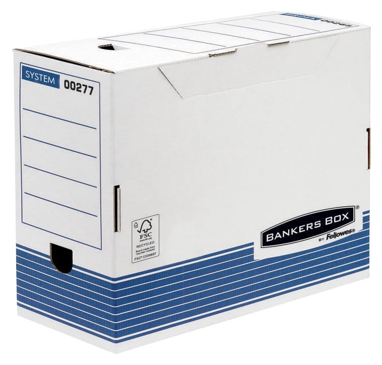 Bankers Box Prima Transfer Archiefdozen A4 Wit 100% gerecycled karton 15,8 x 32,7 x 26,5 cm 10 Stuks