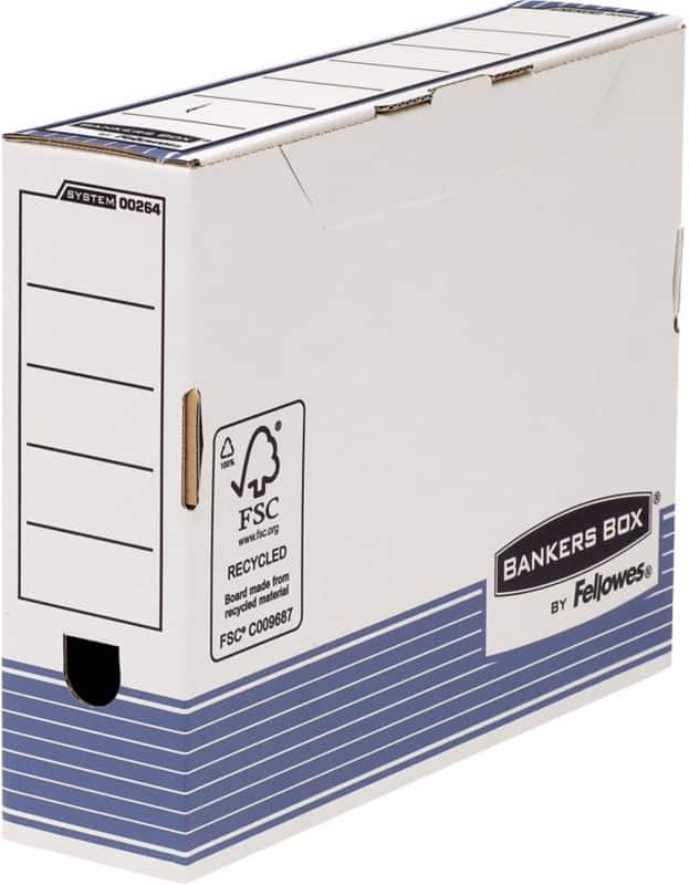 Bankers Box Prima Transfer Archiefdozen A4 Wit 100% gerecycled karton 8,5 x 32,7 x 26,5 cm 10 Stuks
