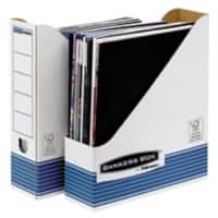 Bankers Box System Tijdschriftencassette A4 Blauw, wit 10 stuks 316 x 81 x 263 mm
