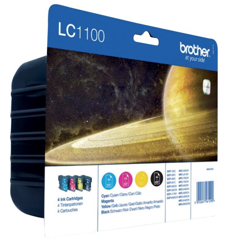 Brother LC1100HYVALBP Origineel Inktcartridge Zwart, cyaan, magenta, geel Multipack 4 Stuks