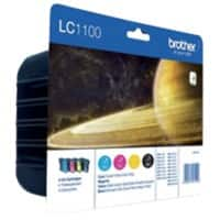 Brother LC1100HYVALBP Origineel Inktcartridge Zwart, cyaan, magenta, geel Multipack 4 Stuks