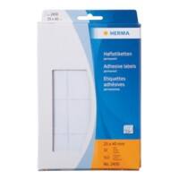 HERMA Multifunctionele etiketten 2450 Klevend 25 x 40 mm  32 Vellen à 16 Etiketten