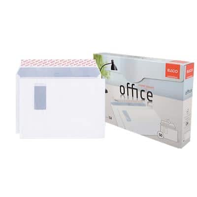 Elco Office C4 Kleefstrip Enveloppen Wit 324 (B) x 229 (H) mm Met Venster 120 g/m² 50 Stuks
