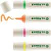 edding EcoLine 24 Tekstmarker Geel, lichtgroen, oranje, roze Medium Beitelpunt 2-5 mm Navulbaar 4 Stuks