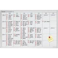 Franken Wandmontage Jaarplanner JK715 Wit, Zilver 90 x 60 cm