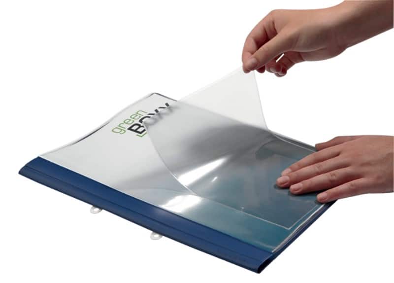 DURABLE Hoezen Pocketfix A5 staand Transparant Polypropyleen Opening aan de bovenzijde 14,8 x 21 cm 25 Stuks