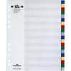 DURABLE Blanco Tabbladen A4+ Kleurenassortiment 20 tabs PP (Polypropeen) Rechthoekig 11 Gaten 6759-27