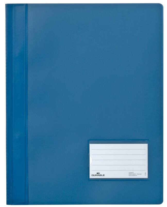 DURABLE Snelhechters Duralux A4 Transparant blauw 28 x 33,2 cm