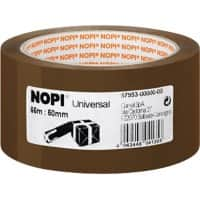 Nopi Verpakkingstape Universal 50 mm x 66 m Bruin