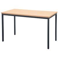 Niceday Rechthoekige tafel Beuken, zwart 1.800 x 800 x 750 mm