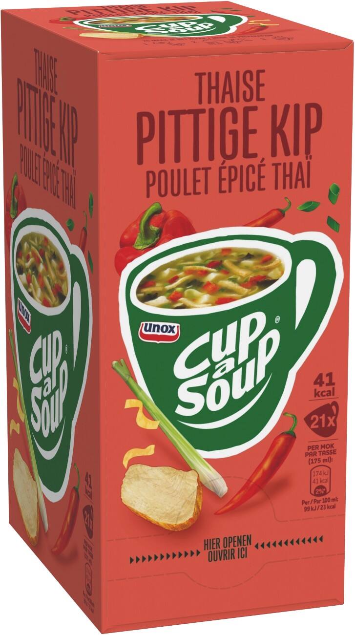 Cup-a-Soup Soep Thaise pittige kip 21 Stuks à 175 ml