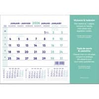 Brepols Muismat 2026 1 Maand per pagina Nederlands, Frans 18 (B) x 0,3 (D) x 23 (H) cm Wit