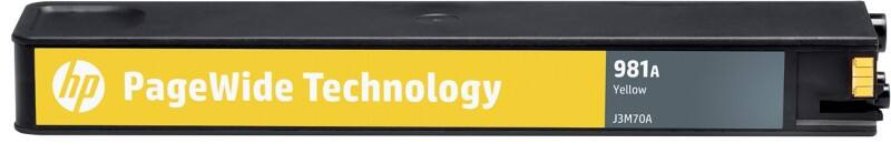 HP 981A Origineel Inktcartridge J3M70A Geel