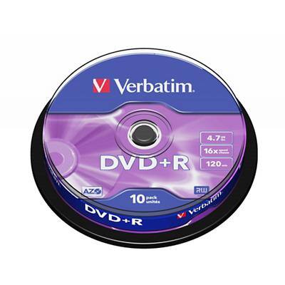 Verbatim DVD+R 4.7 GB 10 Stuks