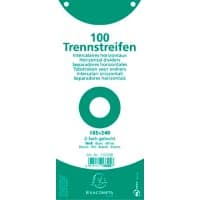 Exacompta Blanco Tabbladen Speciaal Wit Wit Karton 2 Gaten 13305B 100 Stuks