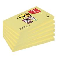 Post-it Super Sticky Notes 127 x 76 mm Canary Yellow Geel 90 Vellen Voordeelpak 5 + 1 GRATIS