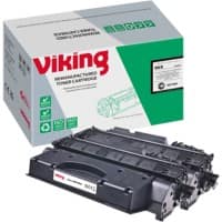 Viking 05X compatibele HP tonercartridge CE505XD zwart duopak 2 stuks