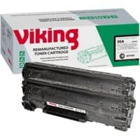 Viking 36A compatibele HP tonercartridge CB436A zwart duopak 2 stuks