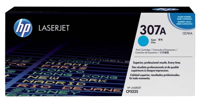 HP 307A originele tonercartridge CE741A cyaan