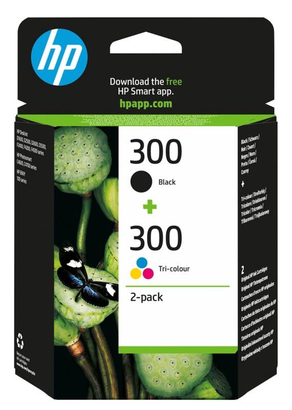 HP 300 originele inktcartridge CN637EE zwart, cyaan, magenta, geel multipak 2 stuks à 4 ml
