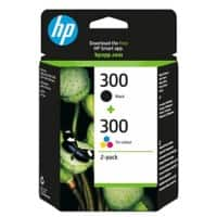 HP 300 originele inktcartridge CN637EE zwart, cyaan, magenta, geel multipak 2 stuks à 4 ml