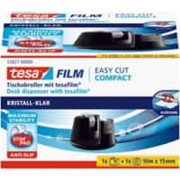 tesa Plakbandhouder tesafilm Easy Cut Compact Zwart 105 mm (B) x 33 m (L) Kleine kern