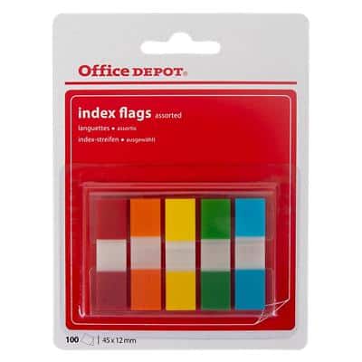 Office Depot Indexen 1,2 x 10,5 x 4,5 cm 100 Strips
