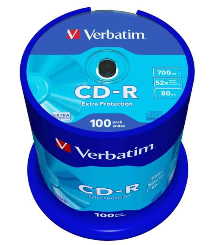 Verbatim CD-R 52x 700 MB 100 Stuks