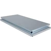 ARNO SPACE Epsilon voor werkplaats Gegalvaniseerd staal Legborden 1.000 x 500 x 32 mm Lichtgrijs 2 Stuks